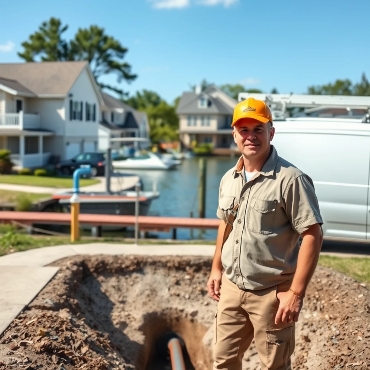 Sump pump running in a basement near Lake St. Clair due to high groundwater levels