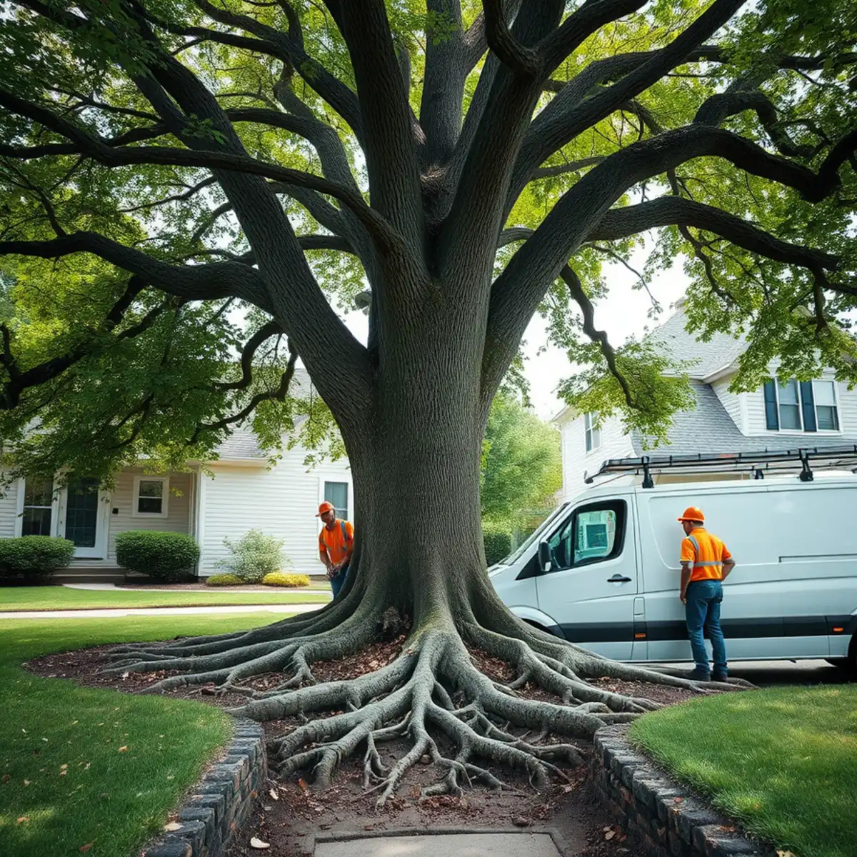 Dense mass of tree roots growing through a cracked clay sewer pipe joint, seen during a camera inspection