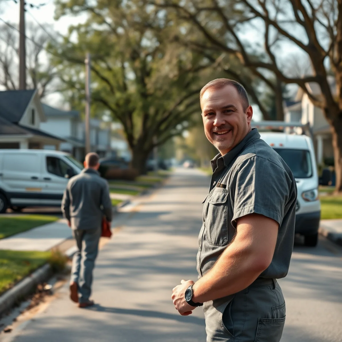 Residential street in Algonac, MI where we provide sewer camera inspection