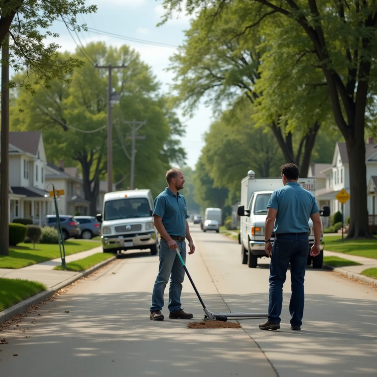 Residential street in Eastpointe, MI where we provide sewer camera inspection