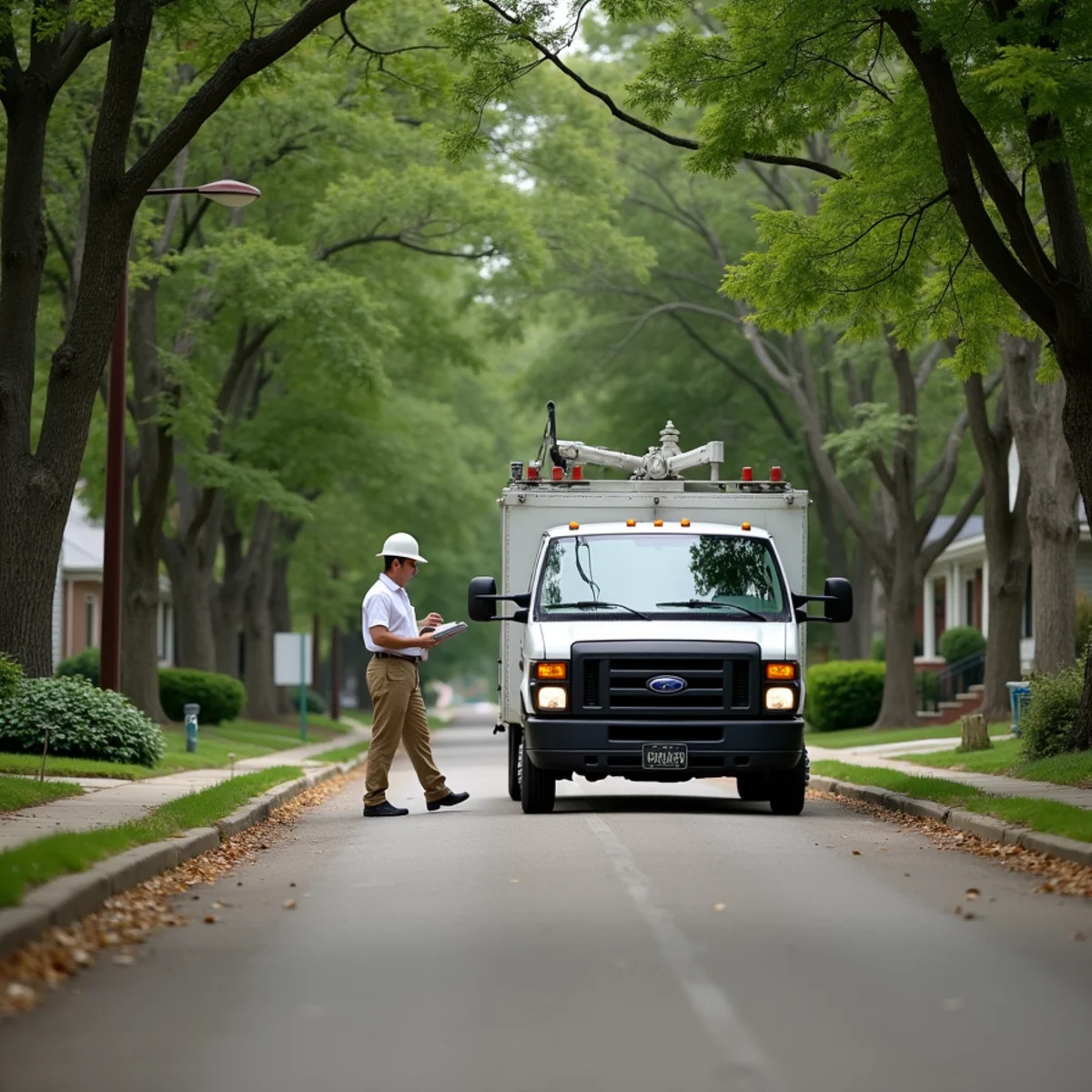 Residential street in Ferndale, MI where we provide sewer camera inspection