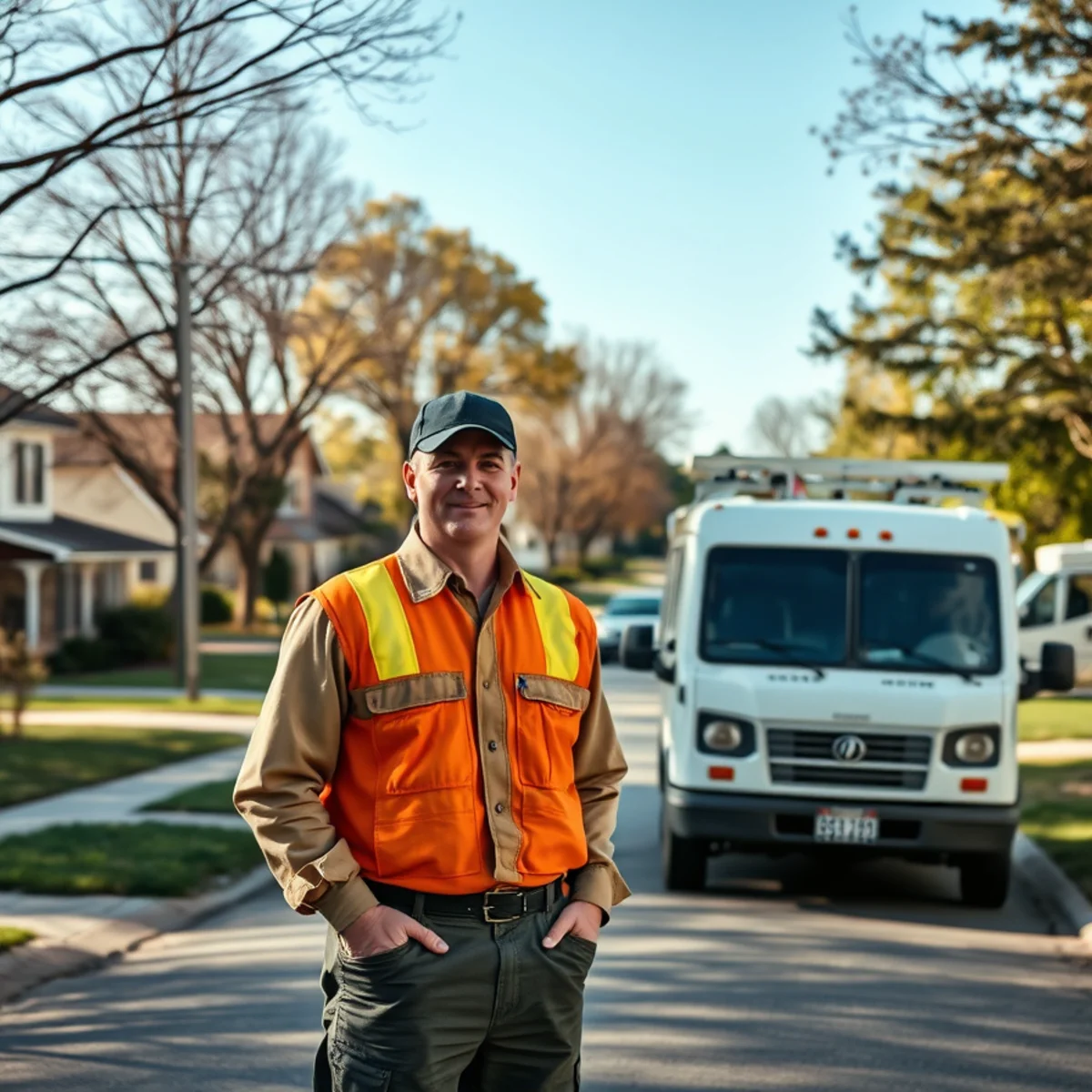 Residential street in Grand Blanc, MI where we provide sewer camera inspection
