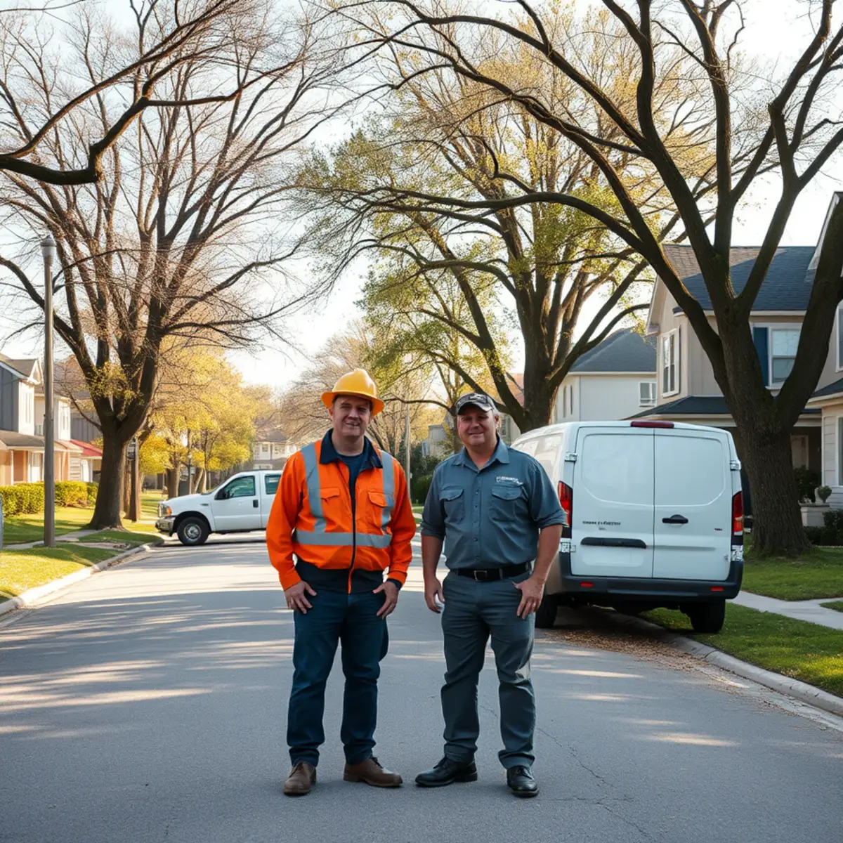 Residential street in Grosse Pointe Woods, MI where we provide sewer camera inspection