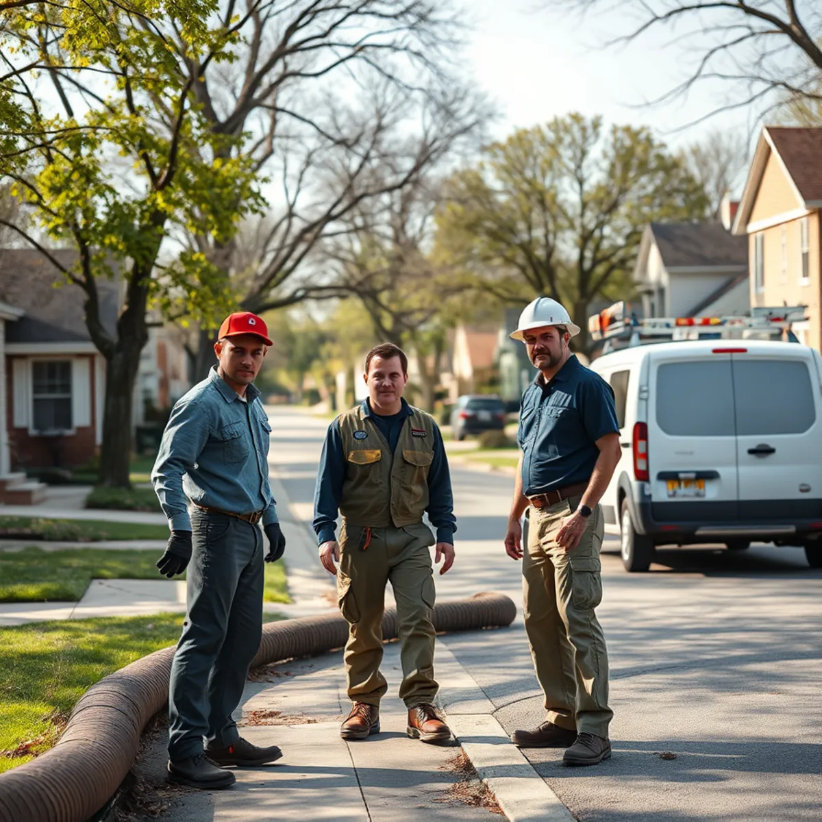 Residential street in Hazel Park, MI where we provide sewer camera inspection