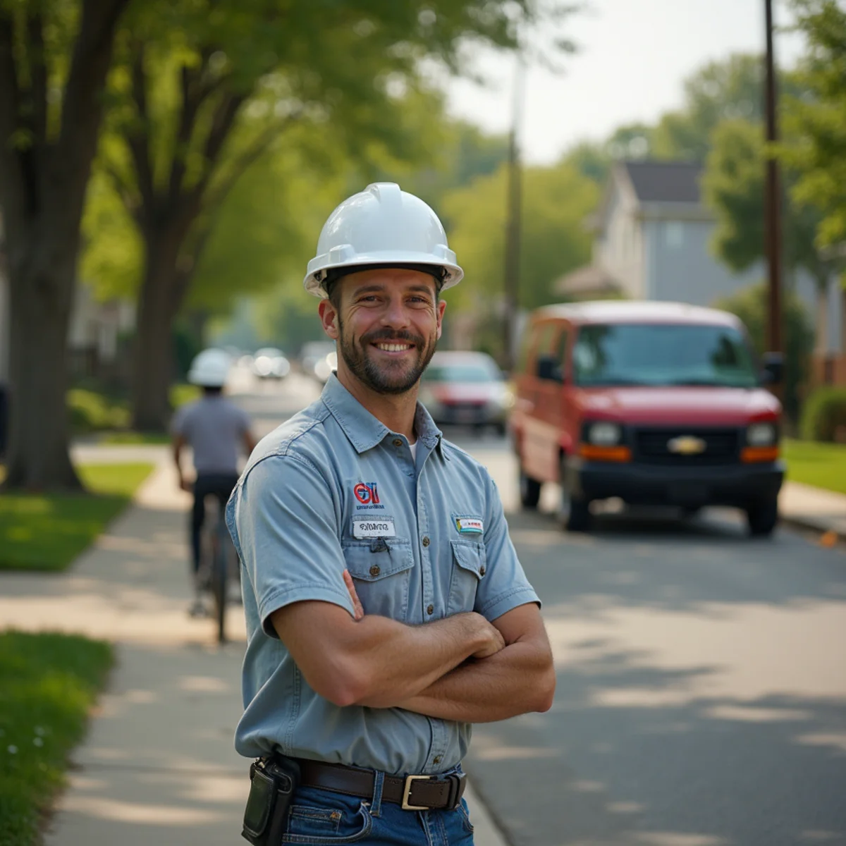 Residential street in Macomb Township, MI where we provide sewer camera inspection