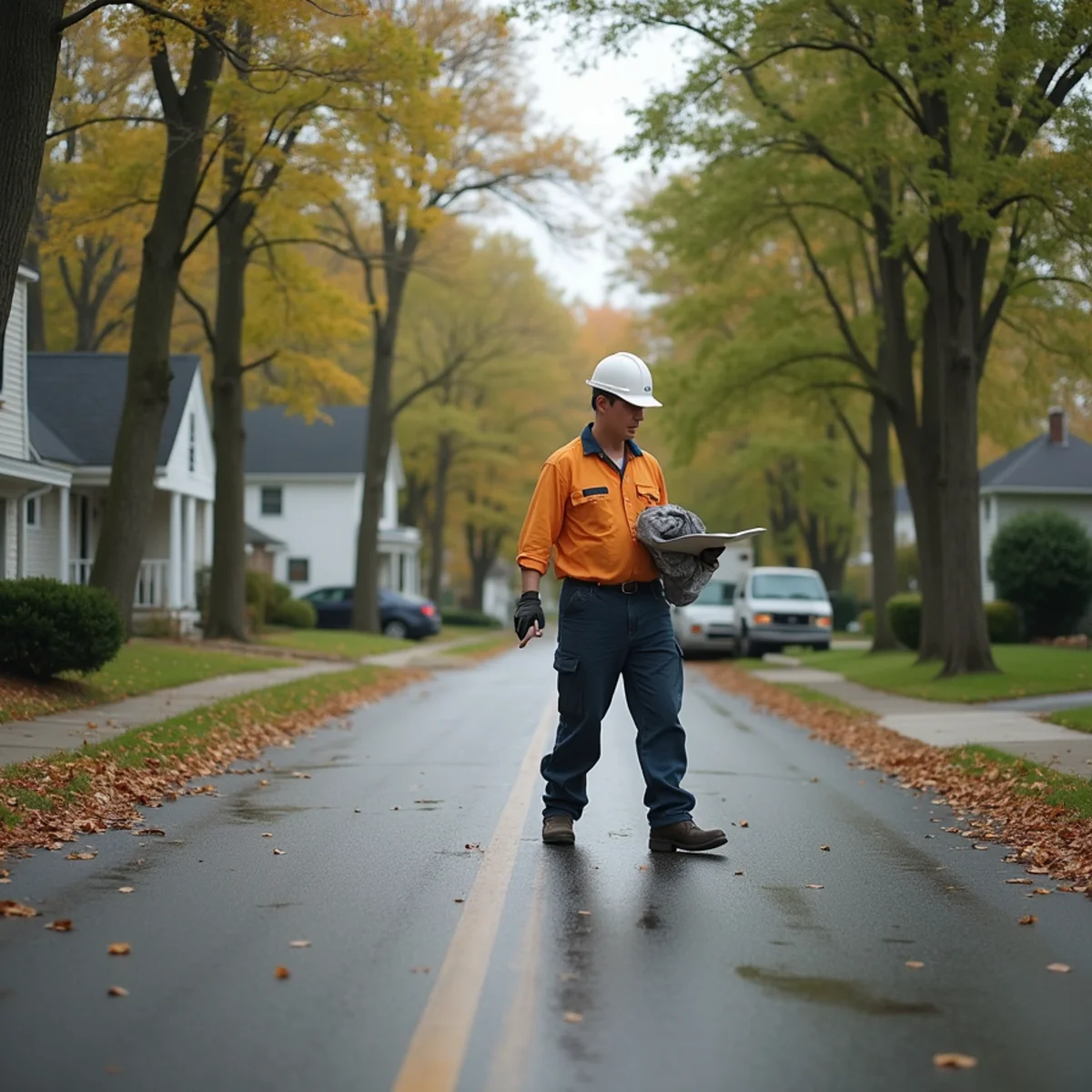 Residential street in New Baltimore, MI where we provide sewer camera inspection