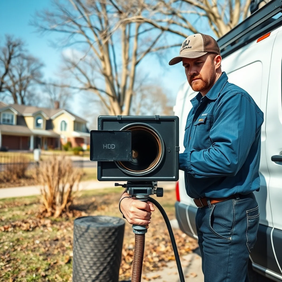 Sewer camera inspection service in a dense Oak Park, MI neighborhood