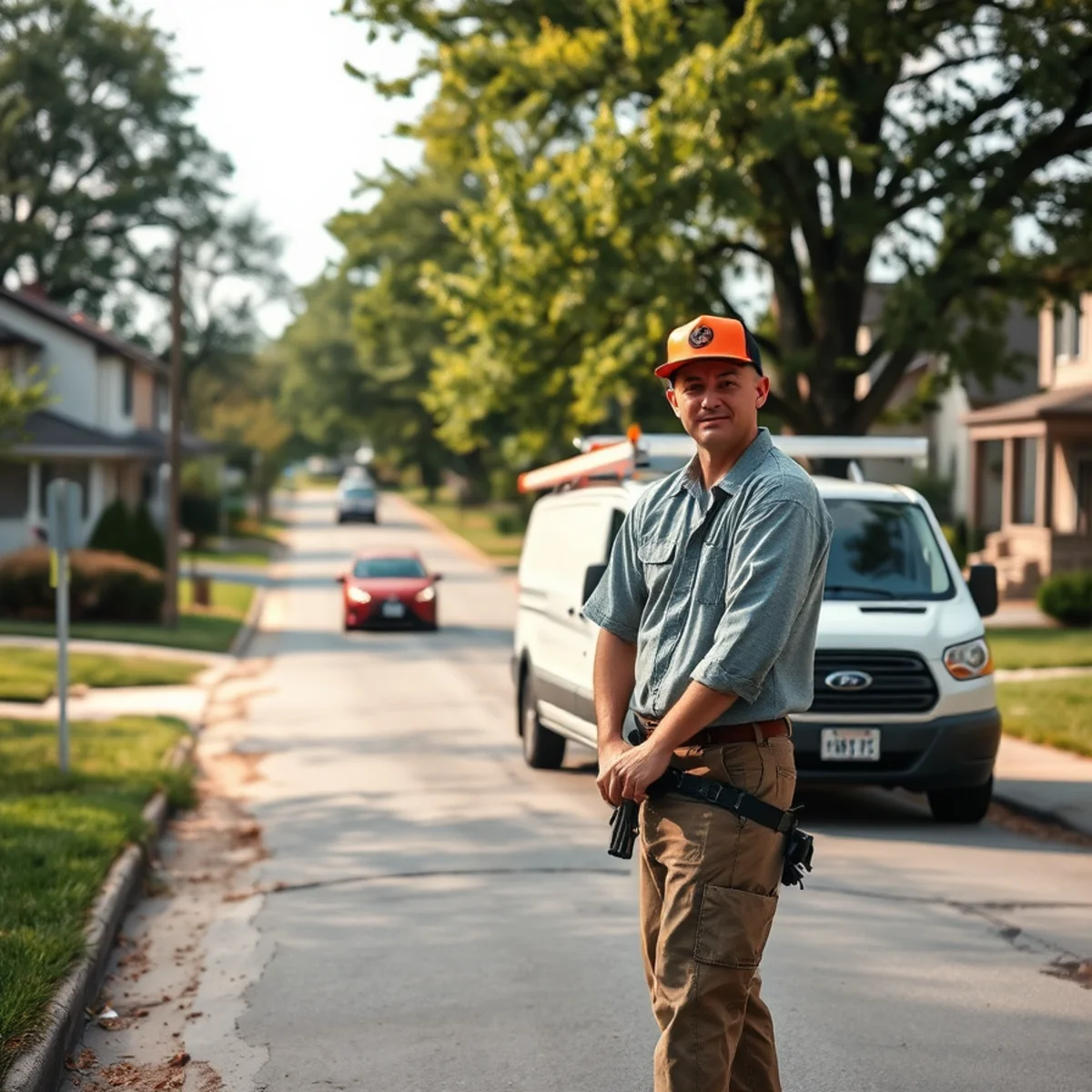 Residential street in Pontiac, MI where we provide sewer camera inspection