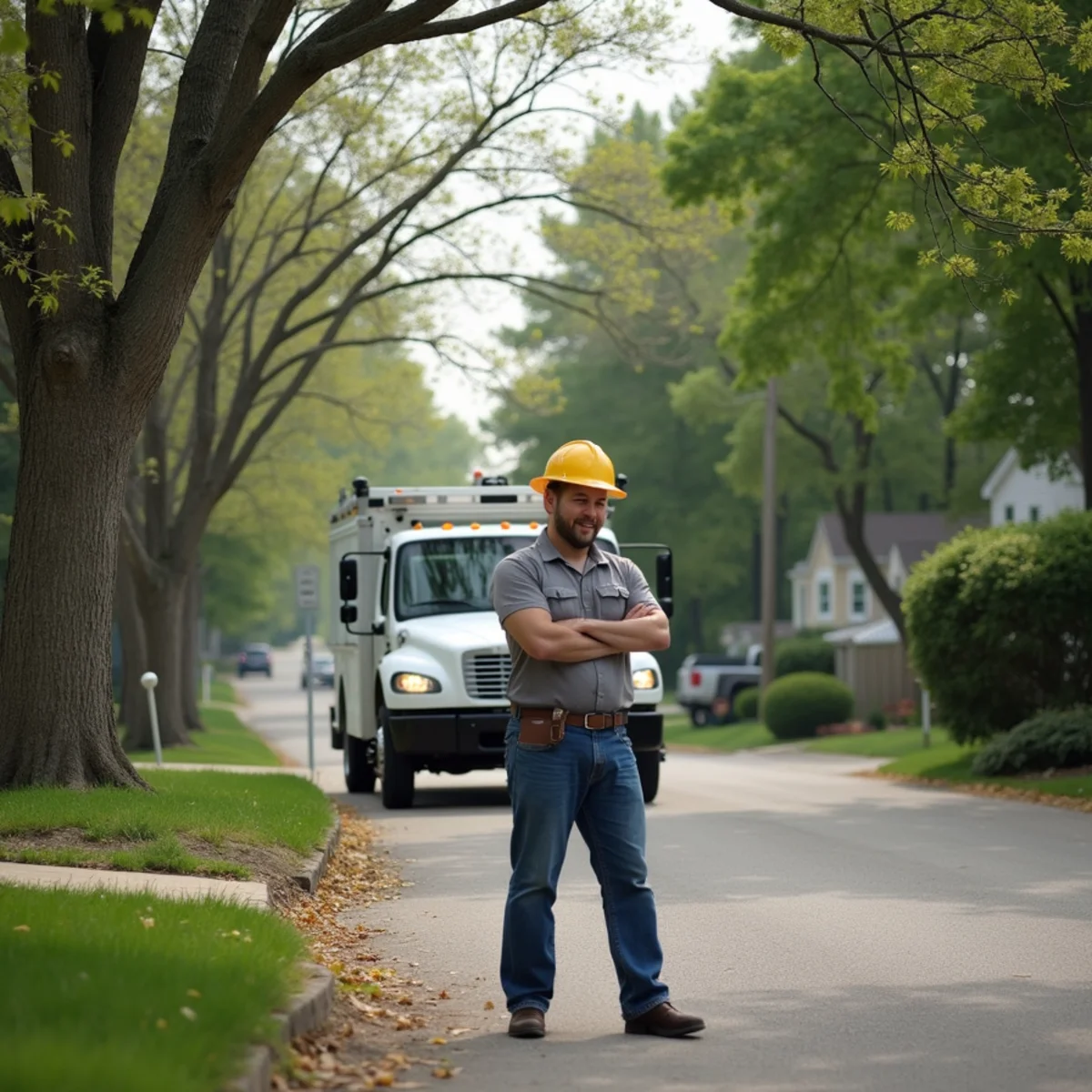 Residential street in Ray Township, MI where we provide sewer camera inspection