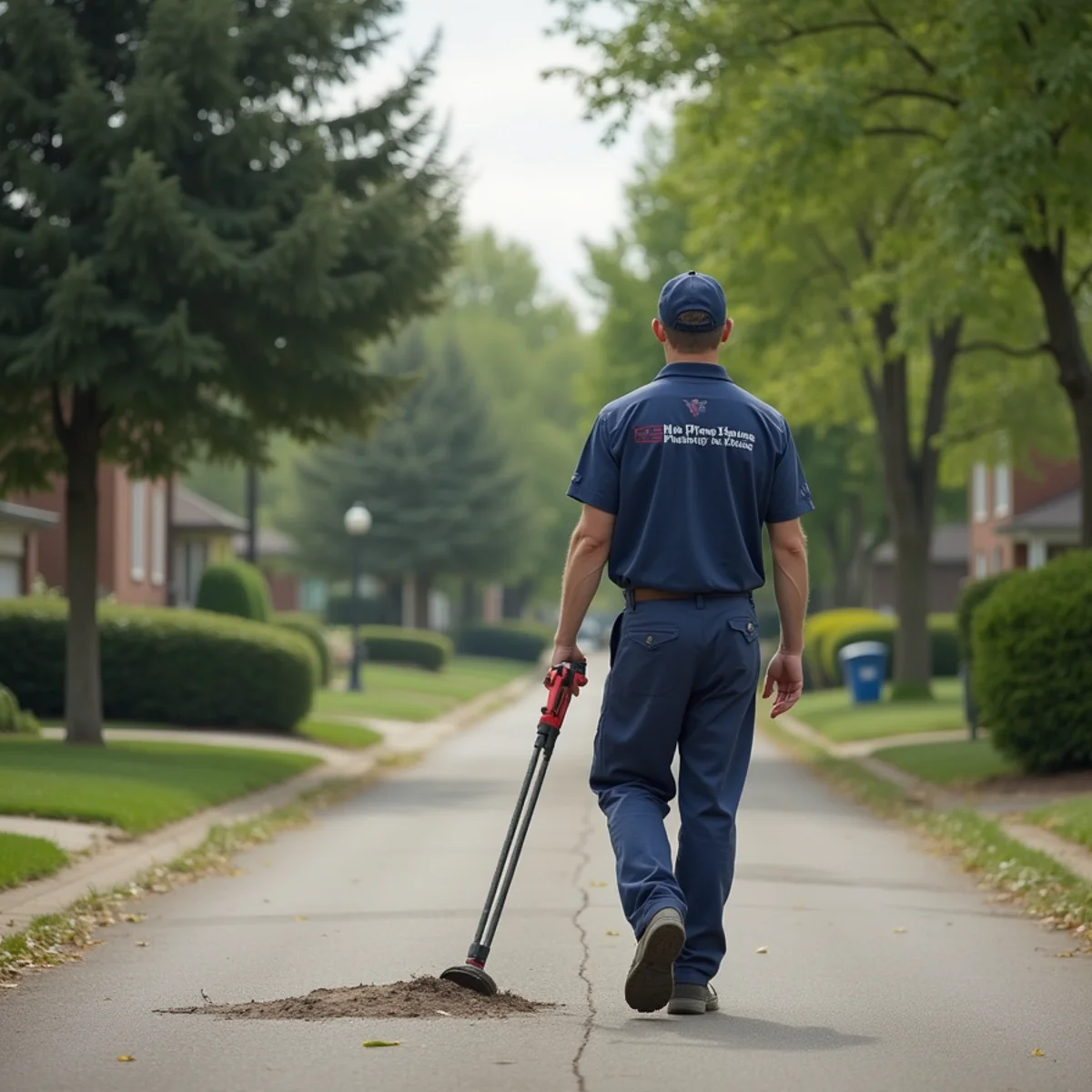 Residential street in Sterling Heights, MI where we provide sewer camera inspection