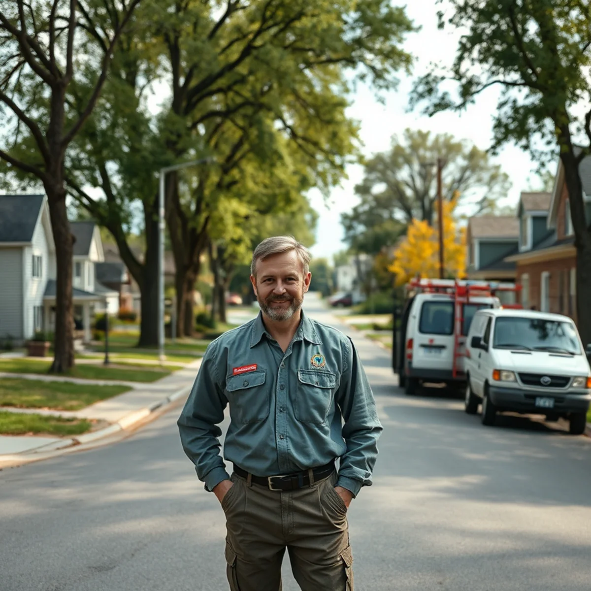 Residential street in Waterford, MI where we provide sewer camera inspection