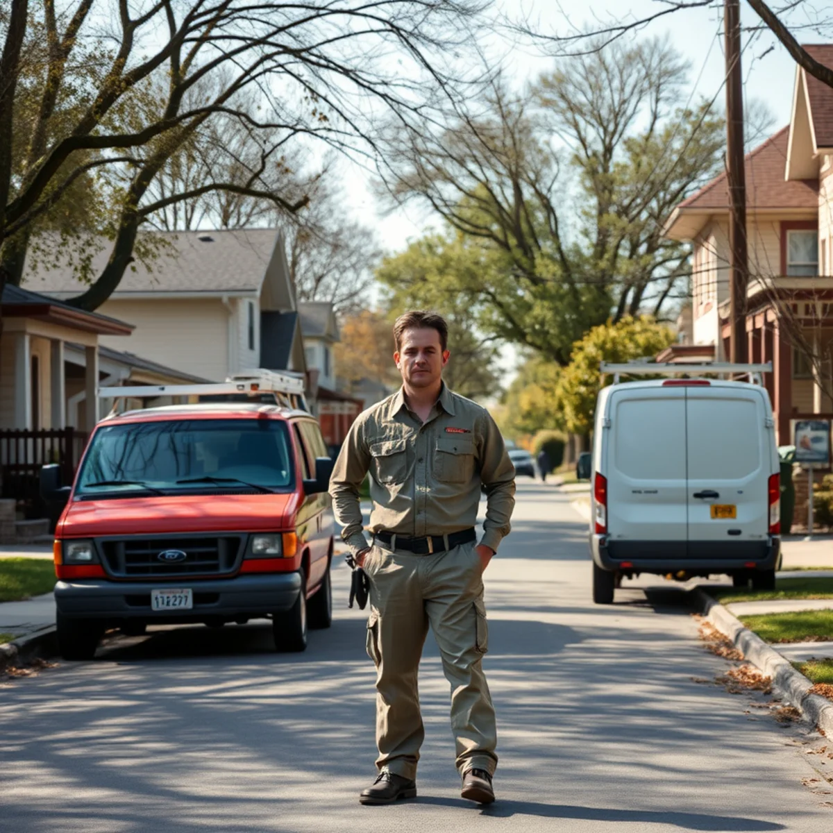 Residential street in Ypsilanti, MI where we provide sewer camera inspection